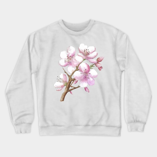 Japanese cherry blossom Crewneck Sweatshirt by Kunst und Kreatives